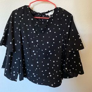 Flare sleeve blouse